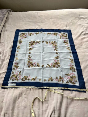 Balenciaga Floral Silk Scarf square
